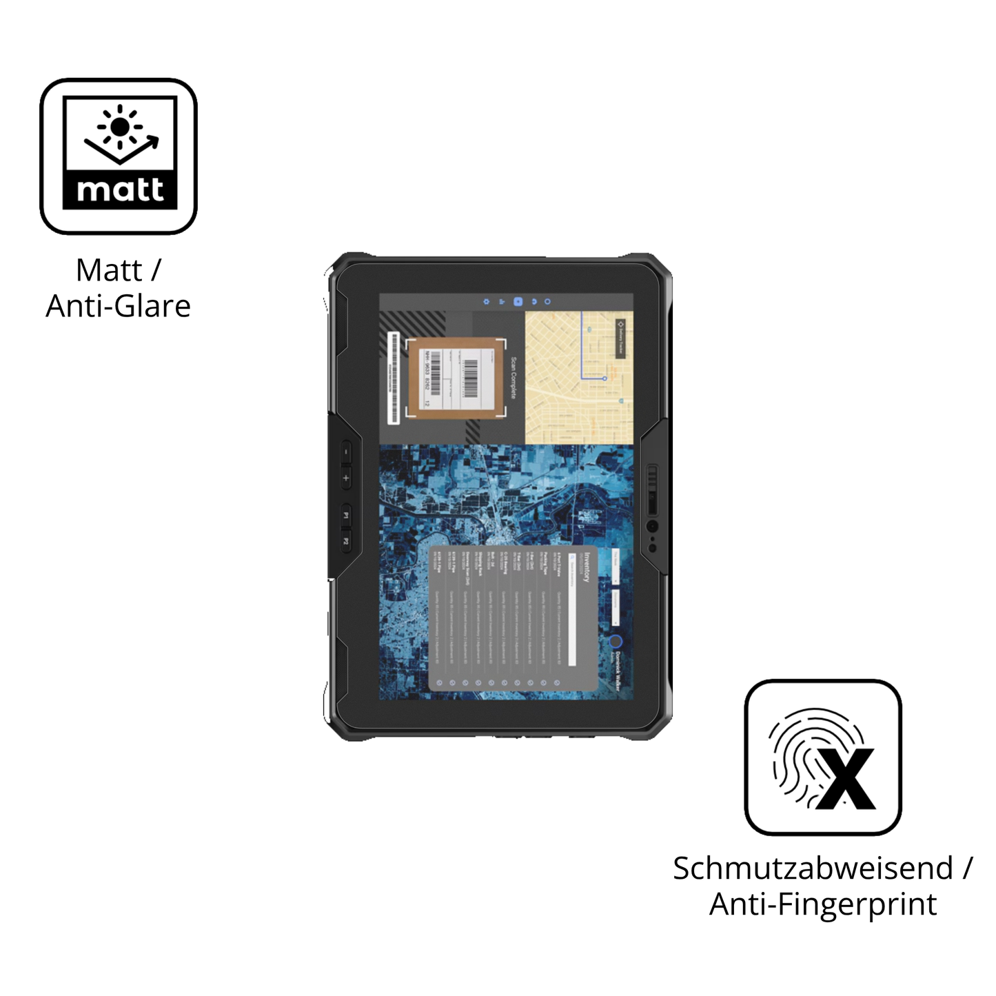 2x Schutzfolie matt für Dell Latitude 7030 Rugged Display-Schutzfolie