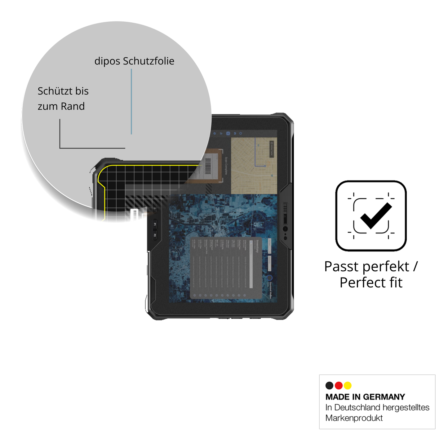 Blickschutzfolie für Dell Latitude 7030 Rugged matt Schutzfolie Privacy