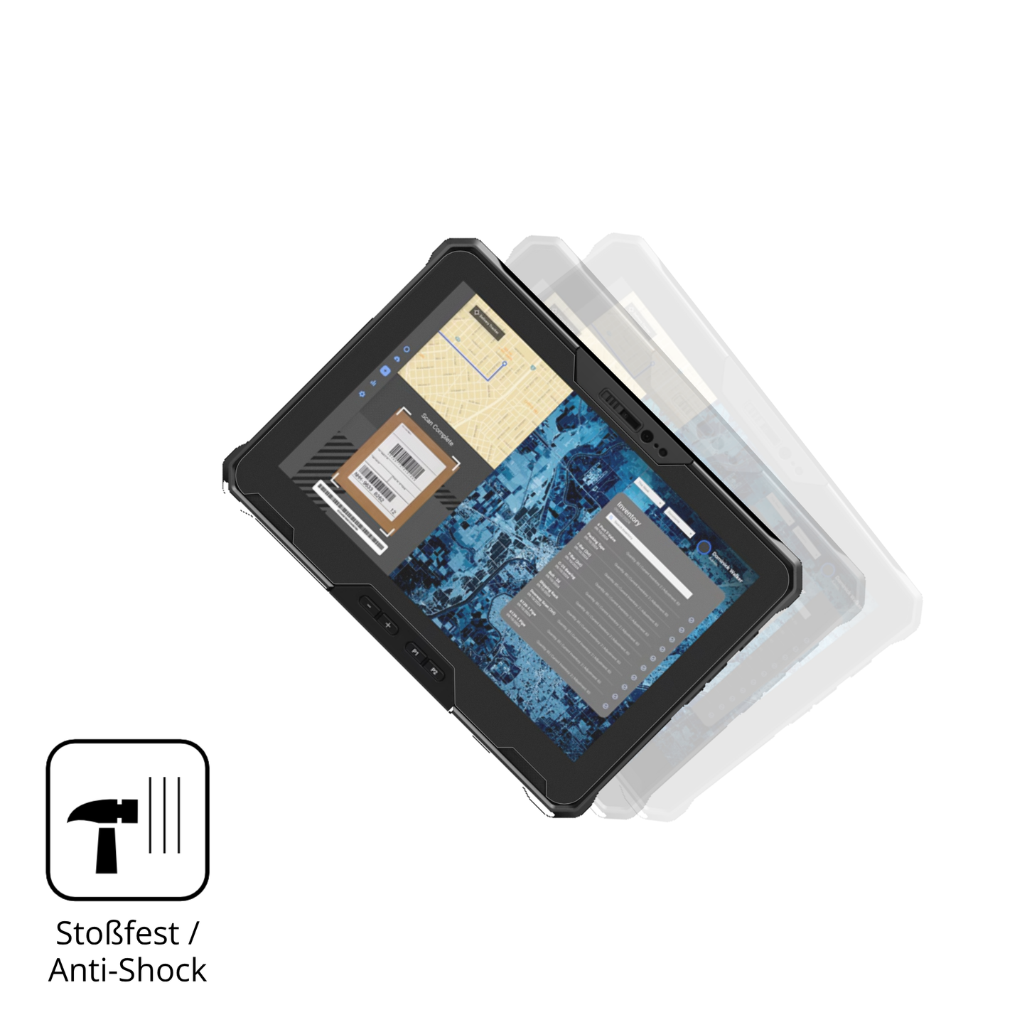 2x 9H Schutzfolie matt für Dell Latitude 7030 Rugged Panzerfolie