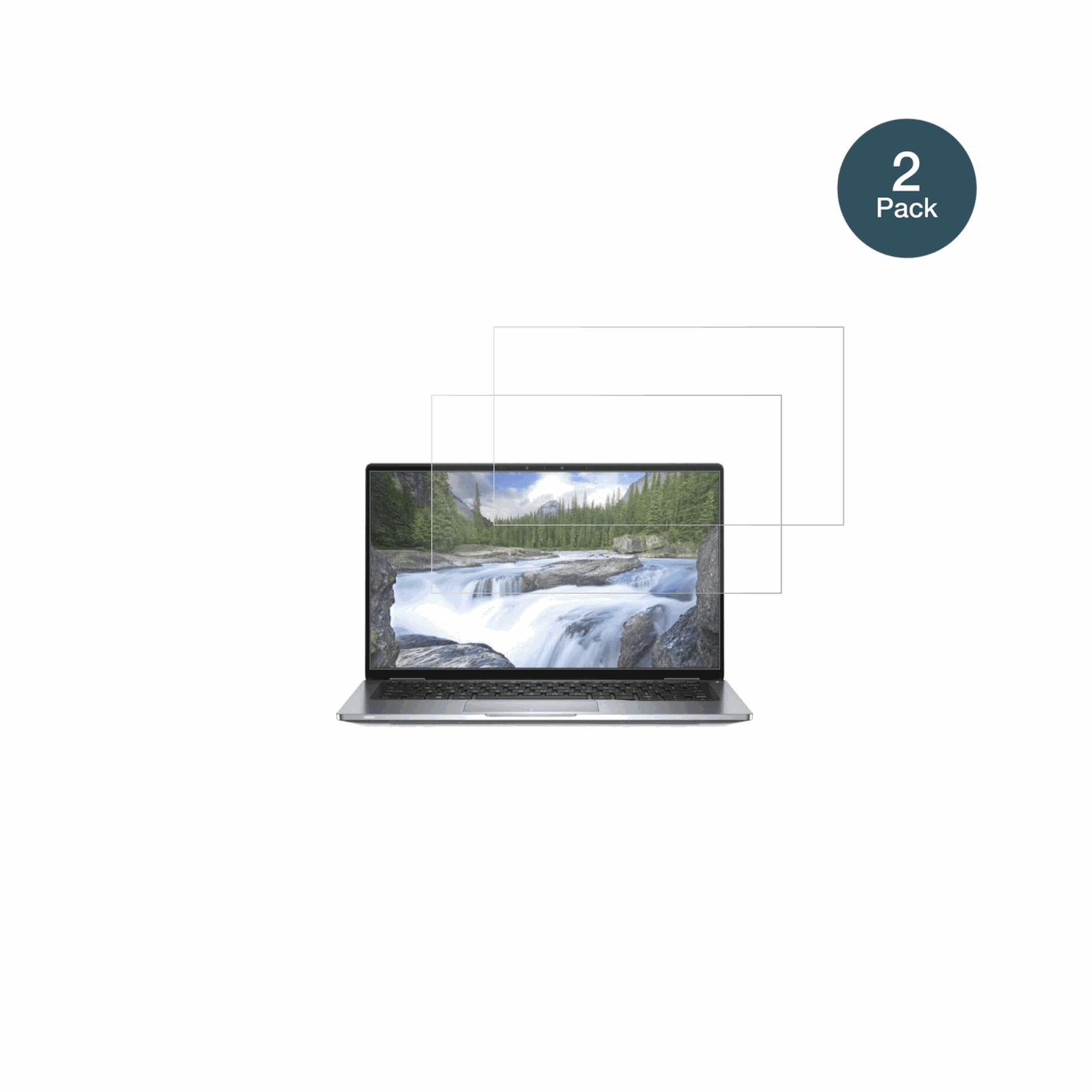 DellLatitude 7400 2-in-1 mit aufgebrachter dipos Panzerfolie, die lästige Fingerabdrücke minimiert