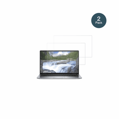 DellLatitude 7400 2-in-1 mit aufgebrachter dipos Panzerfolie, die lästige Fingerabdrücke minimiert