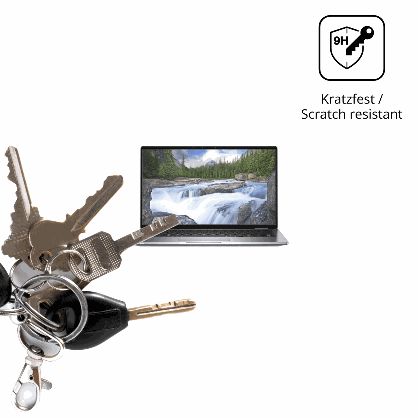 dipos Displayschutz für Dell Latitude 7400 2-in-1, mattierte Oberfläche, robuste Festigkeit und perfekte Passform