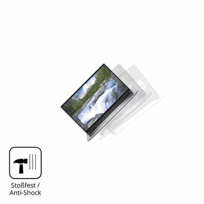 Schutz gegen Kratzer auf dem Dell Latitude 7400 2-in-1 Glas durch Schlüssel, Stöße gegen die Tischkante oder Stürze