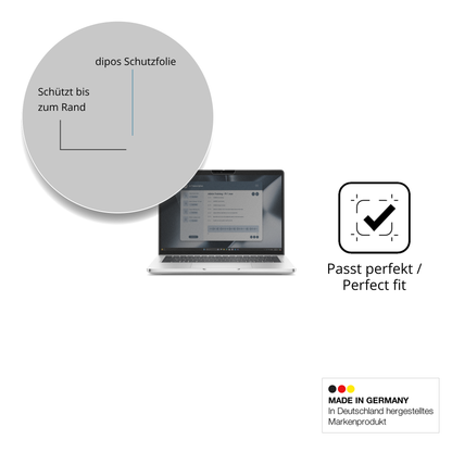 Schutz gegen Kratzer auf dem Dell Pro 13 Plus 2in1 Glas durch Schlüssel oder Ähnliches