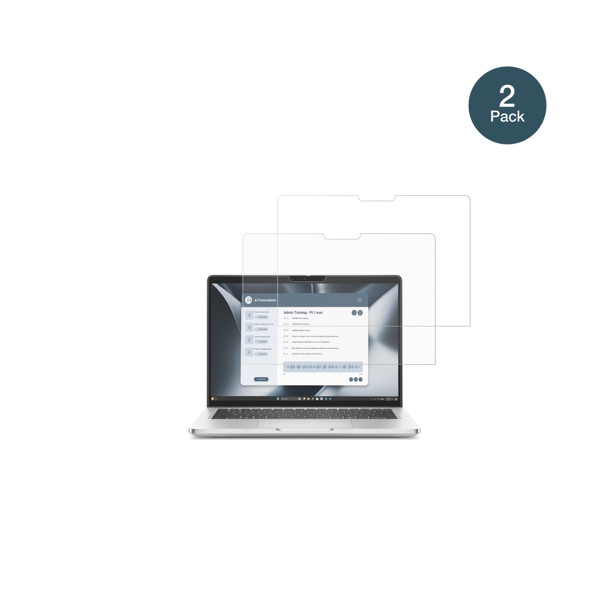 DellPro 13 Plus 2in1 mit aufgebrachter dipos Panzerfolie, die lästige Fingerabdrücke minimiert