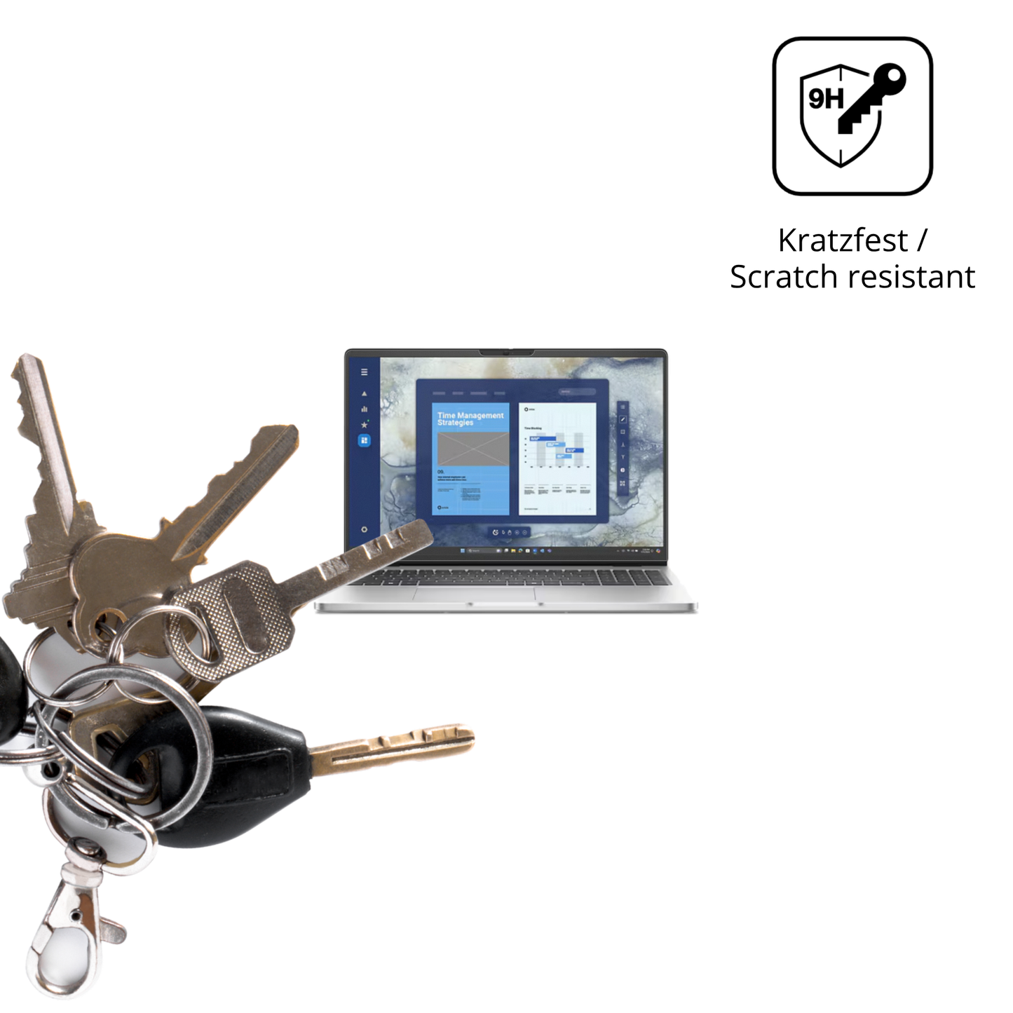 dipos Displayschutz für Dell Pro 16 PC16250, mattierte Oberfläche, robuste Festigkeit und perfekte Passform