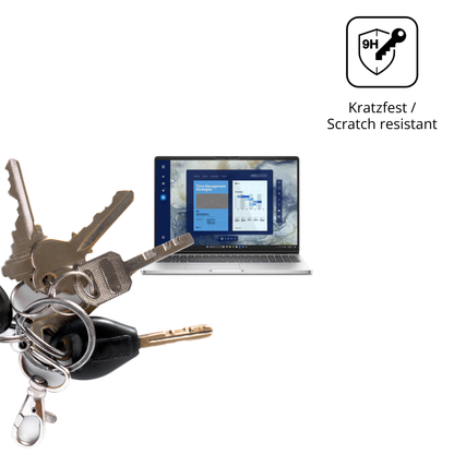 dipos Displayschutz für Dell Pro 16 PC16250, transparente Oberfläche, perfekte Passform auch für die Rundungen