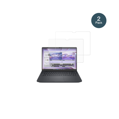 DellPro Max 16 MC16250 mit aufgebrachter dipos Panzerfolie, die lästige Fingerabdrücke minimiert