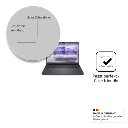 Schutzglasfolie mit optimaler Passform, zur Verwendung mit Hüllen geeignet