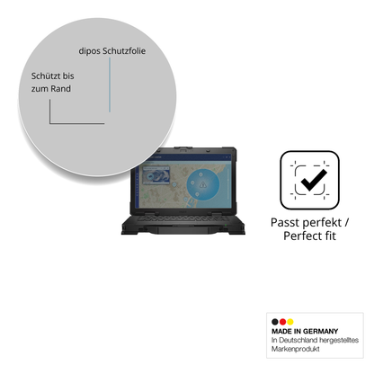 Schutz gegen Kratzer auf dem dellpro rugged 14 laptop Glas durch Schlüssel oder Ähnliches