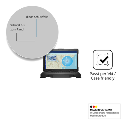 Schutzglasfolie mit optimaler Passform, zur Verwendung mit Hüllen geeignet