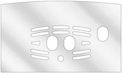 dipos Displayschutz für DeLonghi ECAM 23.450.S EX3 Cappuccino Tropfblech, transparente Oberfläche, geringe Dicke und perfekte Passform