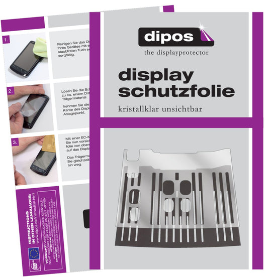 1x Schutzfolie klar für De Longhi Dinamica Plus ECAM 370.85 SB Tropfblech Display-Schutzfolie