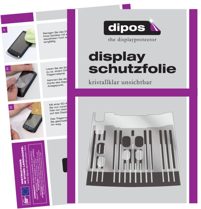 1x Schutzfolie klar für De Longhi Dinamica 350.75 Tropfblech Display-Schutzfolie