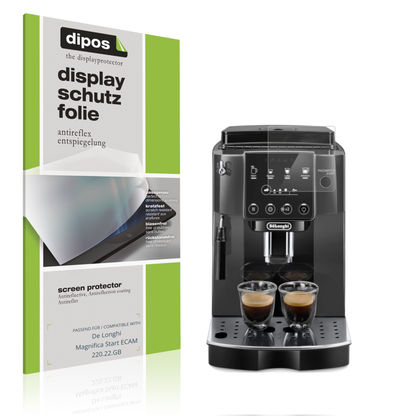 Matte Displayschutzfolie von dipos passend für De Longhi Magnifica Start ECAM 220.22.GB, präziser Zuschnitt und blasenfrei montiert