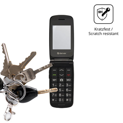 dipos Displayschutz für Denver BAS-24800L, mattierte Oberfläche, robuste Festigkeit und perfekte Passform