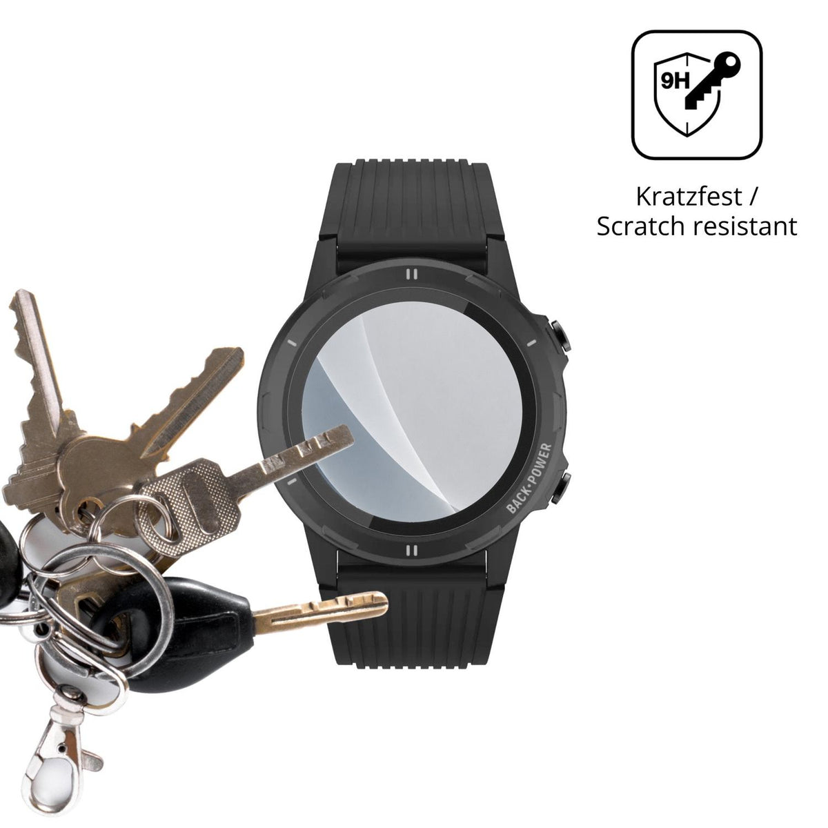 dipos Displayschutz für Denver SW-351, mattierte Oberfläche, robuste Festigkeit und perfekte Passform