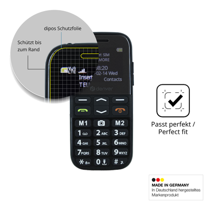 Schutz gegen Kratzer auf dem Denver BAS-18500M Glas durch Schlüssel oder Ähnliches