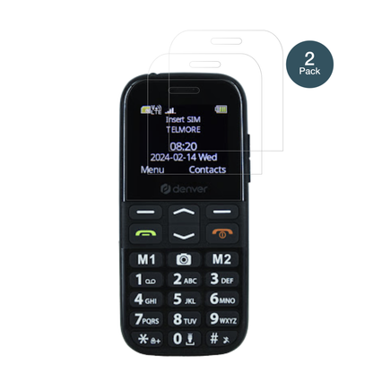 DenverBAS-18500M mit aufgebrachter dipos Flex Schutzfolie, glasklare Darstellung ohne Einschränkungen