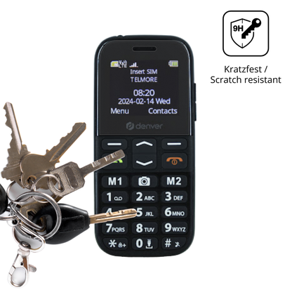 dipos Displayschutz für Denver BAS-18600L, mattierte Oberfläche, robuste Festigkeit und perfekte Passform