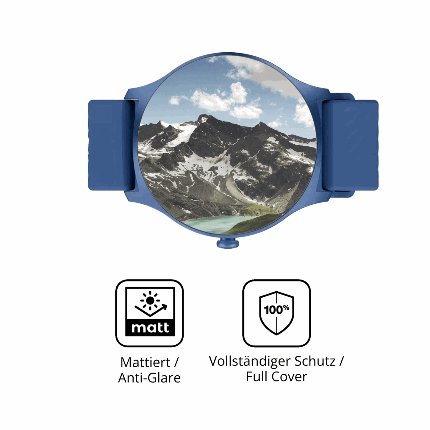 Flexible TPU-Folie passend zugeschnitten für Denver SWC-387 1.43 Zoll, vollständige Abdeckung