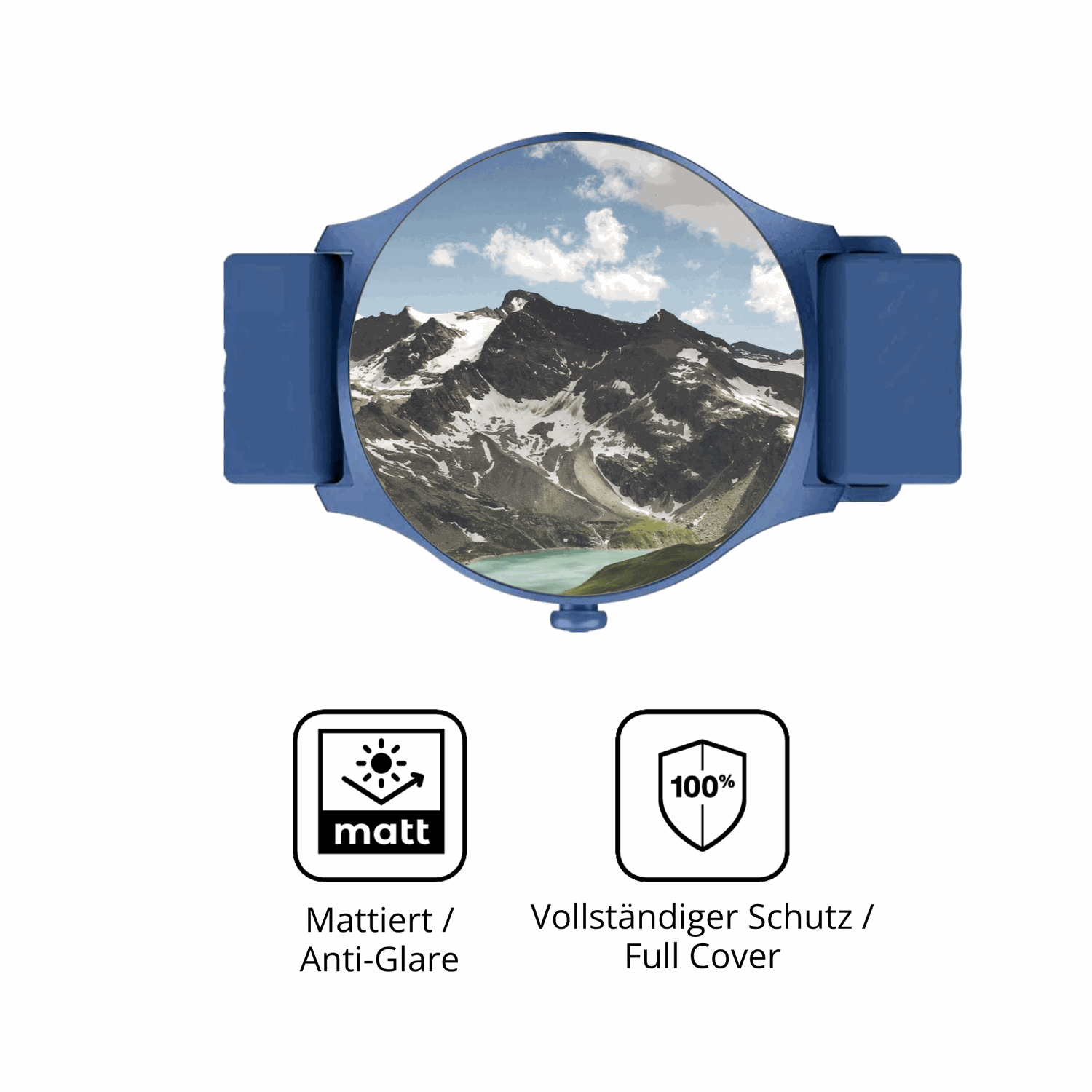 Flexible TPU-Folie passend zugeschnitten für Denver SWC-387 1.43 Zoll, vollständige Abdeckung