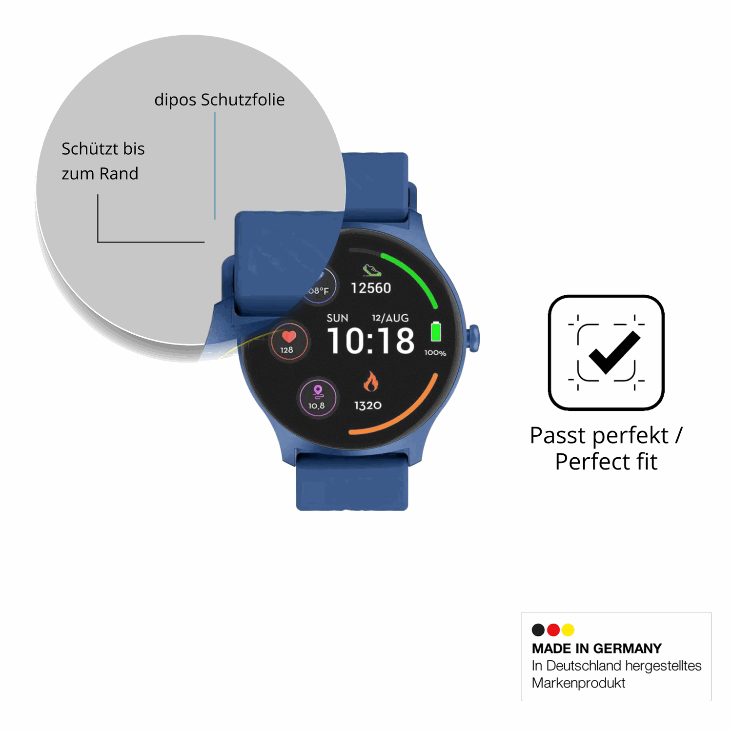 Besonders flexibler Displayschutz mit Anti-Shock-Schicht im Materialmix