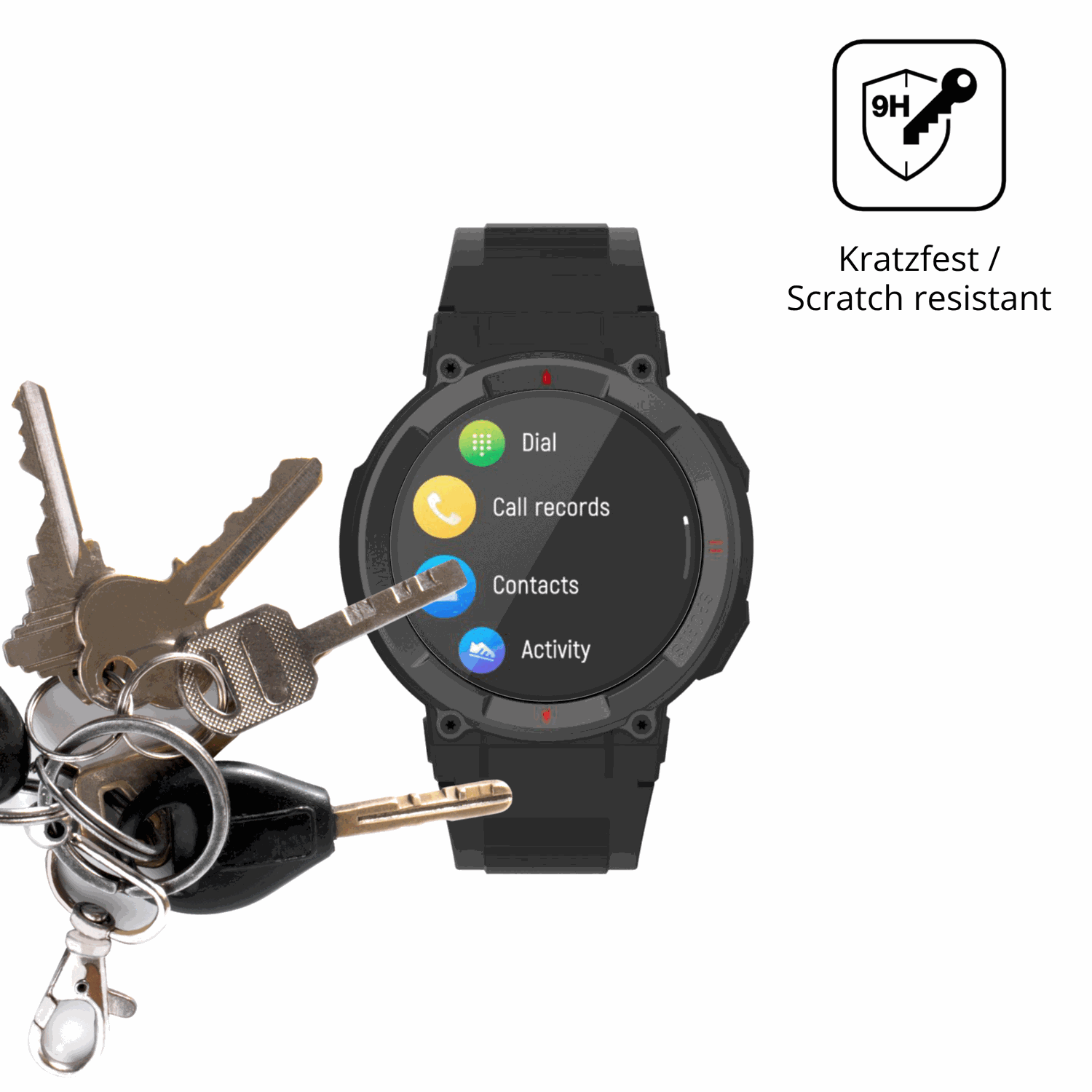 dipos Displayschutz für Denver SWG-339, mattierte Oberfläche, robuste Festigkeit und perfekte Passform