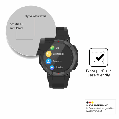 Schutzglasfolie mit optimaler Passform, zur Verwendung mit Hüllen geeignet