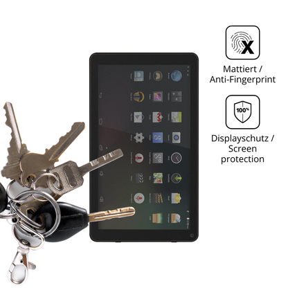 dipos Displayschutz für Denver TIQ-10394, mattierte Oberfläche, Blickschutzfilter und perfekter Passform