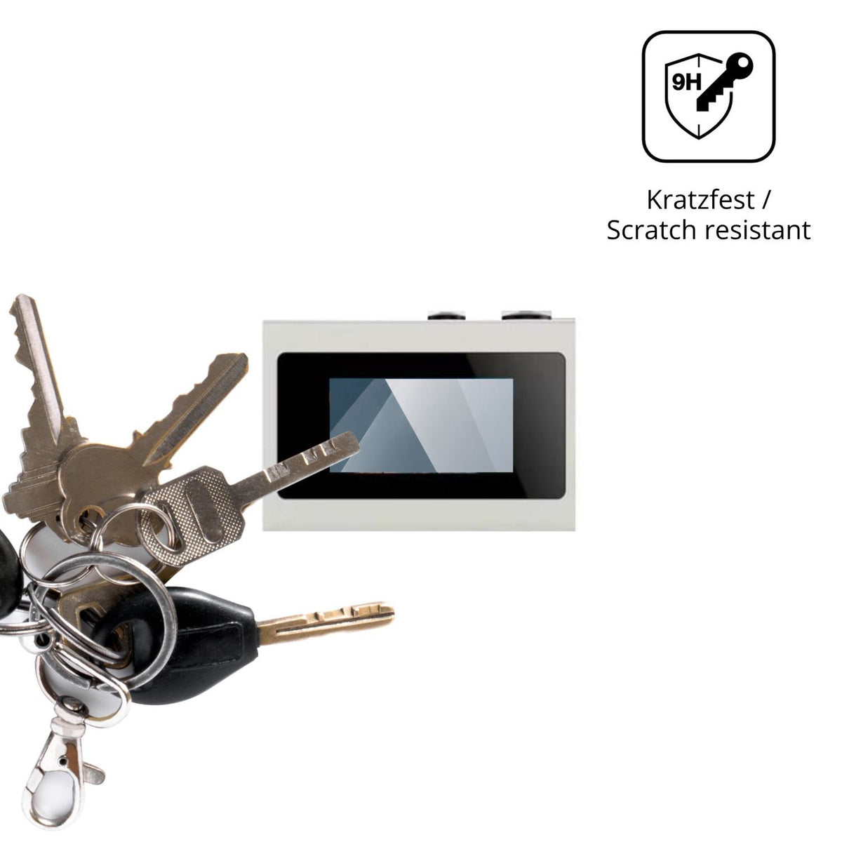 dipos Displayschutz für DetailForge Nano Cam G6, transparente Oberfläche, perfekte Passform auch für die Rundungen