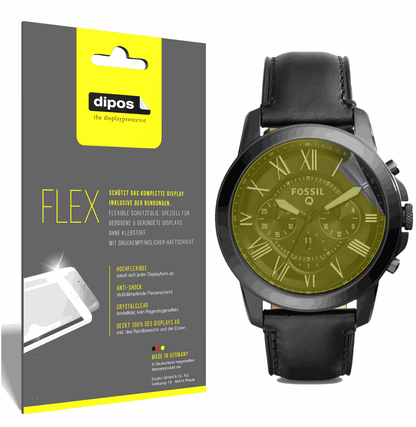 3x 3D Full Cover Schutzfolie für Fossil Q Grant