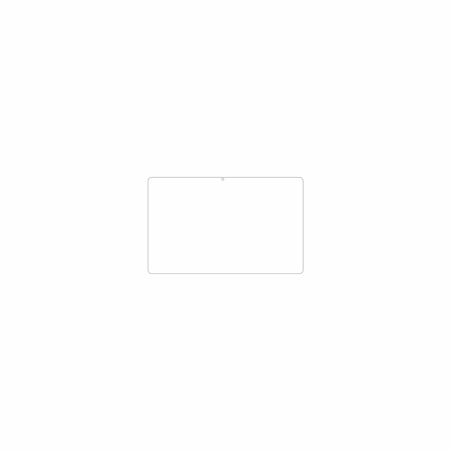 dipos Displayschutz für Dghrti TAB20 10.1, mattierte Oberfläche, geringe Dicke und perfekte Passform