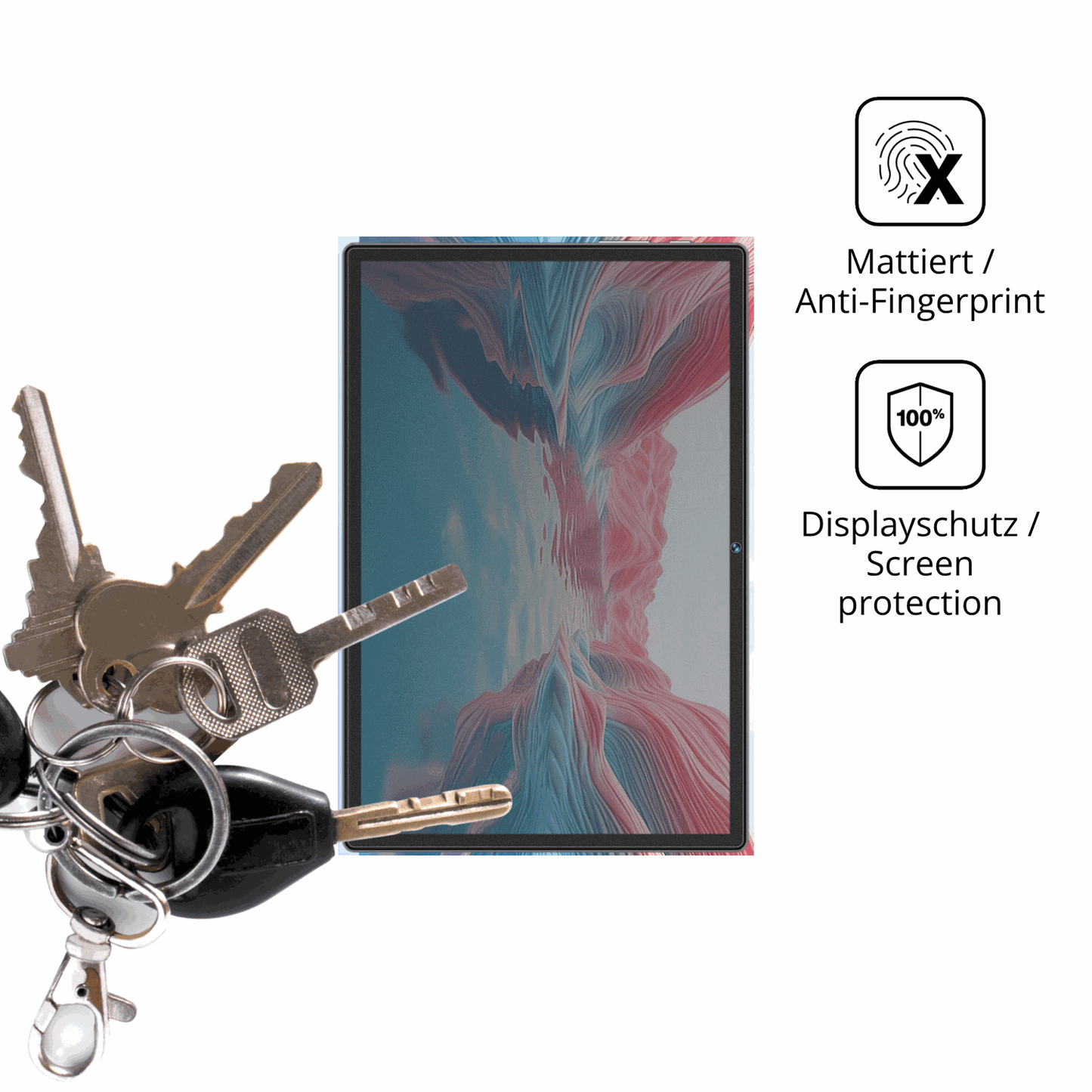 Blickschutzfolie für Dghrti TAB30 10.1 matt Schutzfolie Privacy