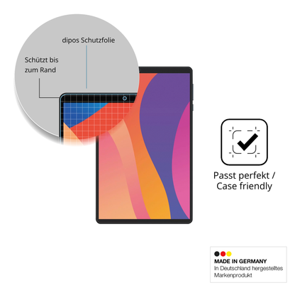 Schutzglasfolie mit optimaler Passform, zur Verwendung mit Hüllen geeignet
