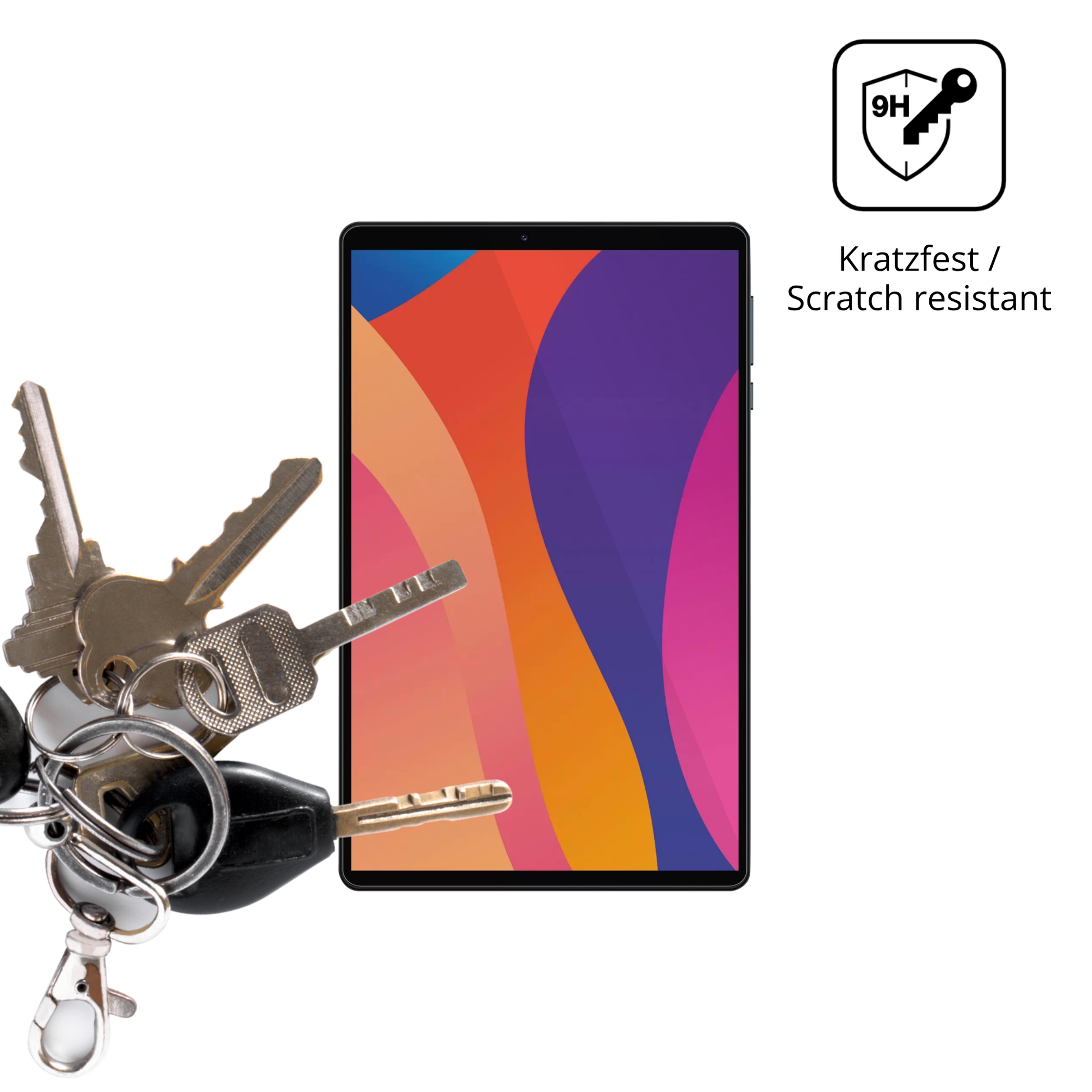 dipos Displayschutz für Digma CITI 1421D 4G, transparente Oberfläche, perfekte Passform auch für die Rundungen