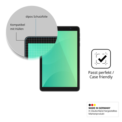 Schutzfolie mit optimaler Passform, zur Verwendung mit Hüllen geeignet