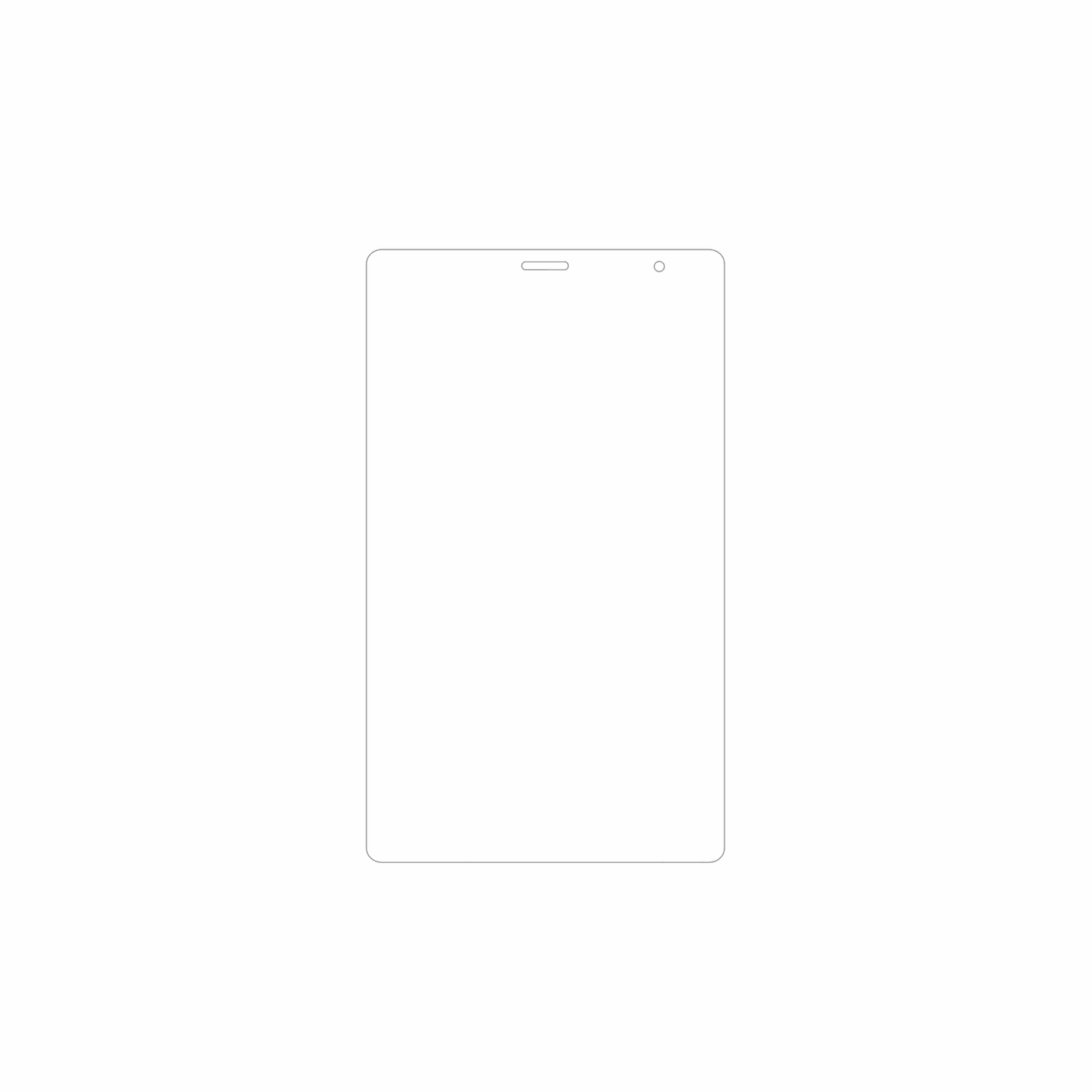 dipos Displayschutz für Digma Optima 8430E 4G, mattierte Oberfläche, geringe Dicke und perfekte Passform