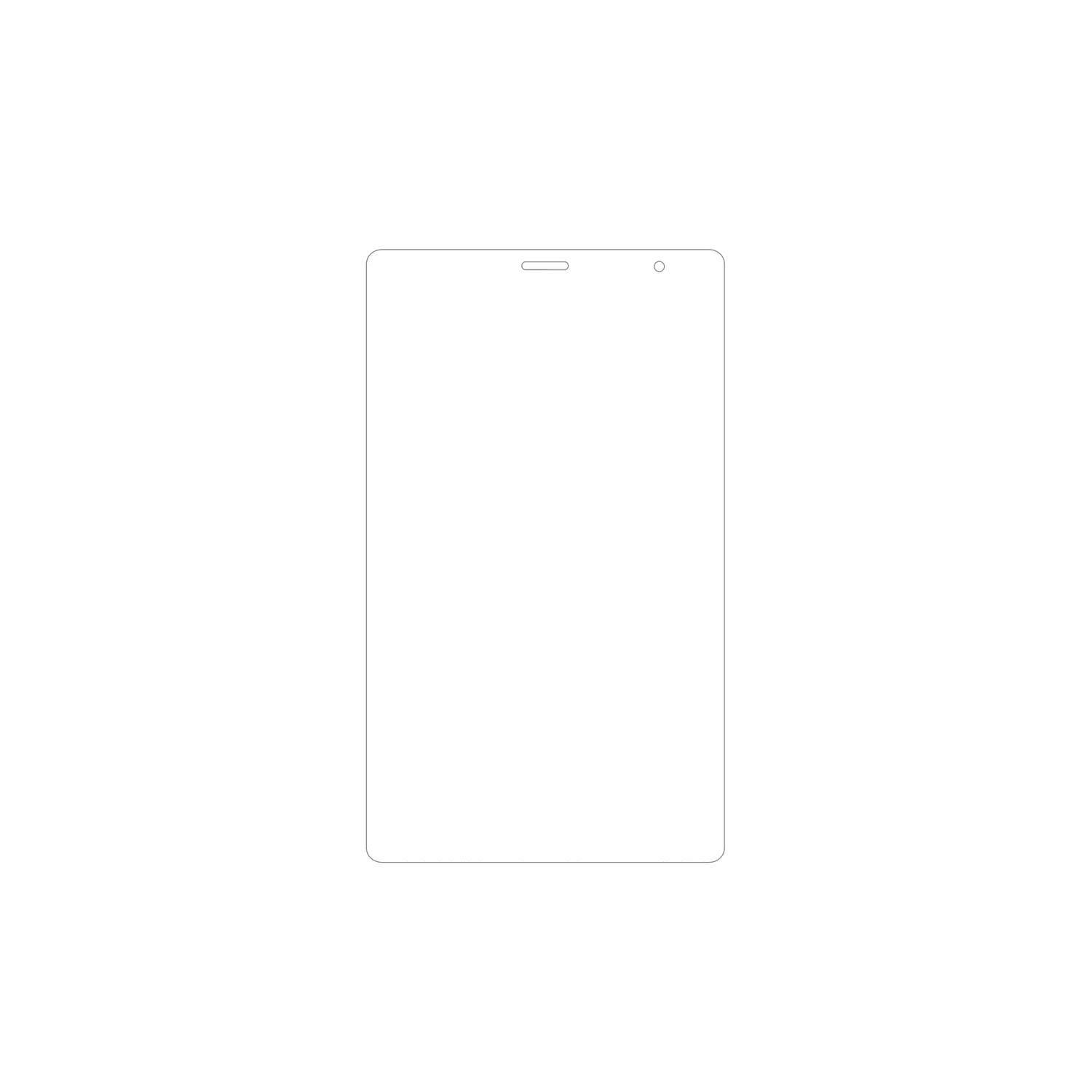 dipos Displayschutz für Digma Optima 8430E 4G, mattierte Oberfläche, geringe Dicke und perfekte Passform