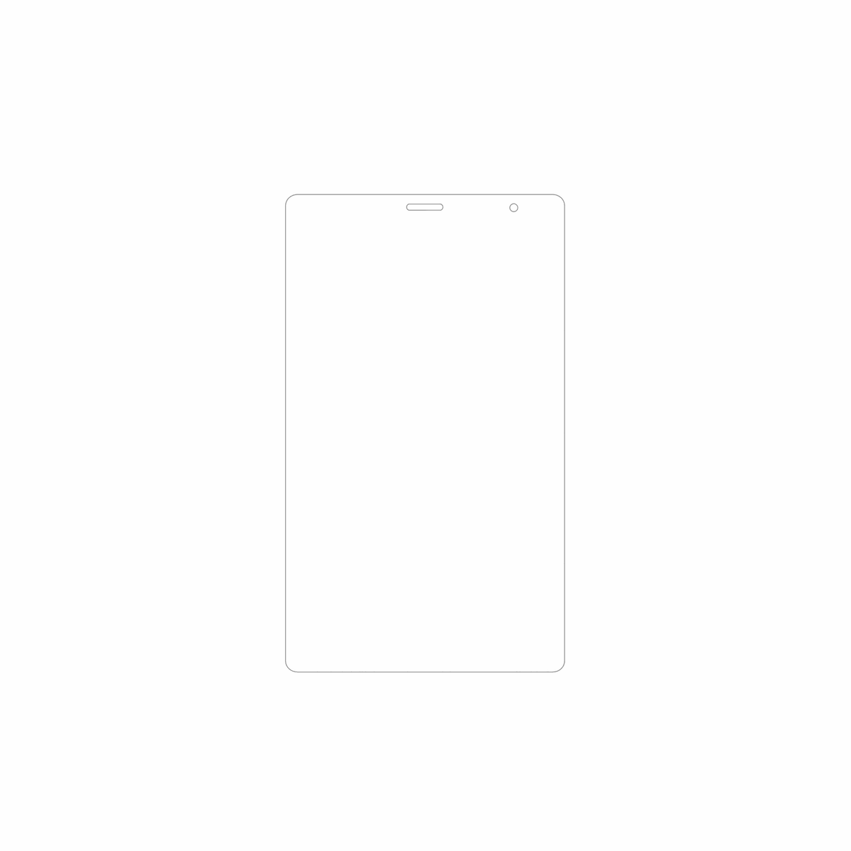 dipos Displayschutz für Digma Optima 8305C 4G, mattierte Oberfläche, geringe Dicke und perfekte Passform