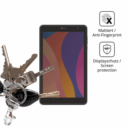 dipos Displayschutz für Digma Optima 8305C 4G, mattierte Oberfläche, Blickschutzfilter und perfekter Passform