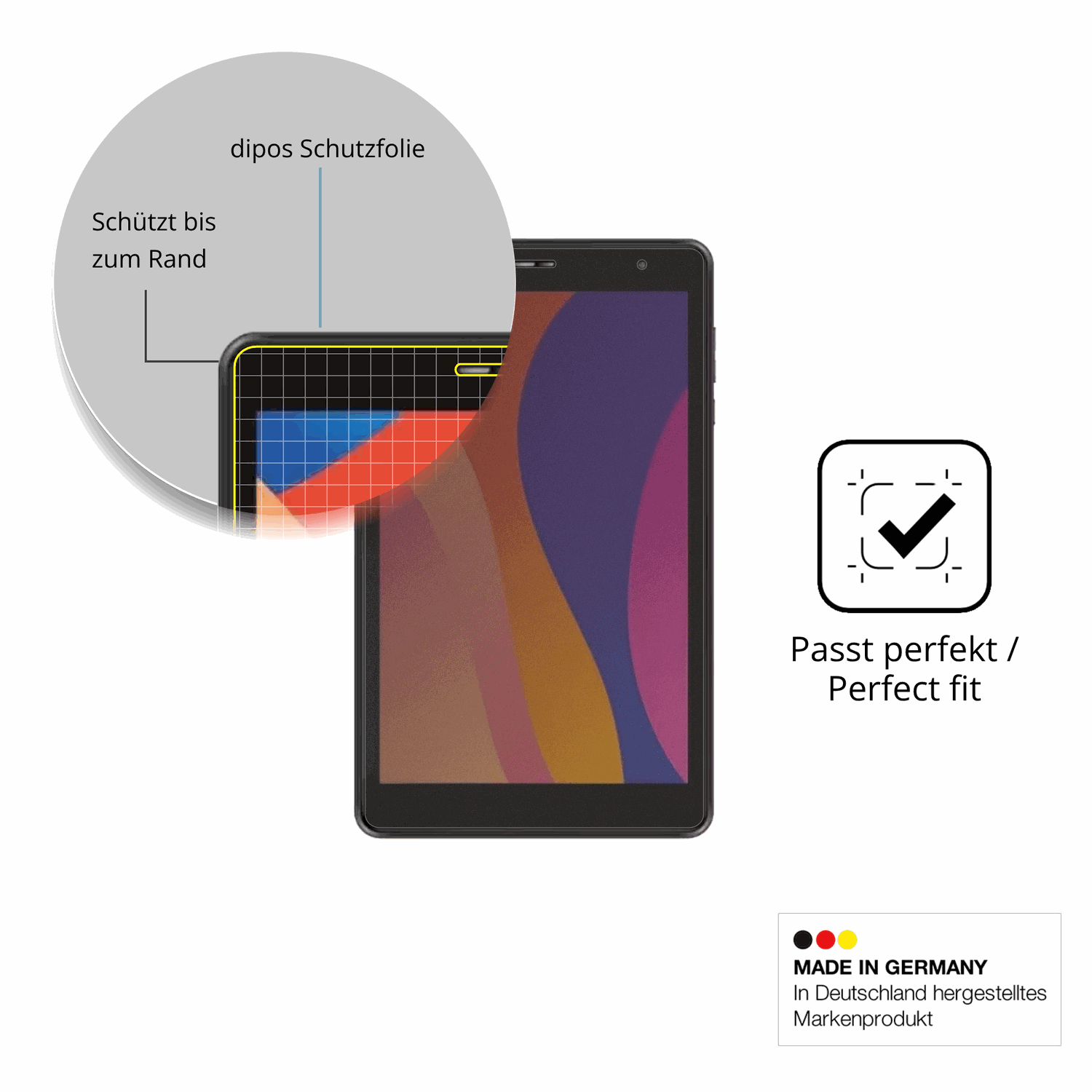 Schutz gegen Kratzer auf dem Digma Optima 8305C 4G Glas durch Schlüssel oder Ähnliches