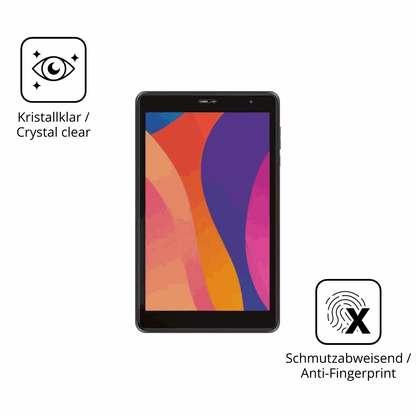 Flexible TPU-Folie passend zugeschnitten für Digma Optima 8305C 4G, vollständige Abdeckung