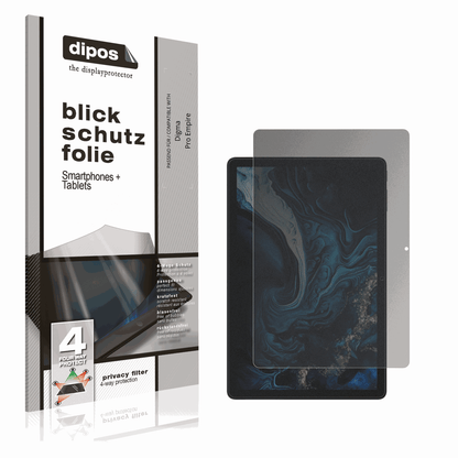 Blickschutzfolie von dipos passend für Digma Pro Empire, präziser Zuschnitt und blasenfrei montiert
