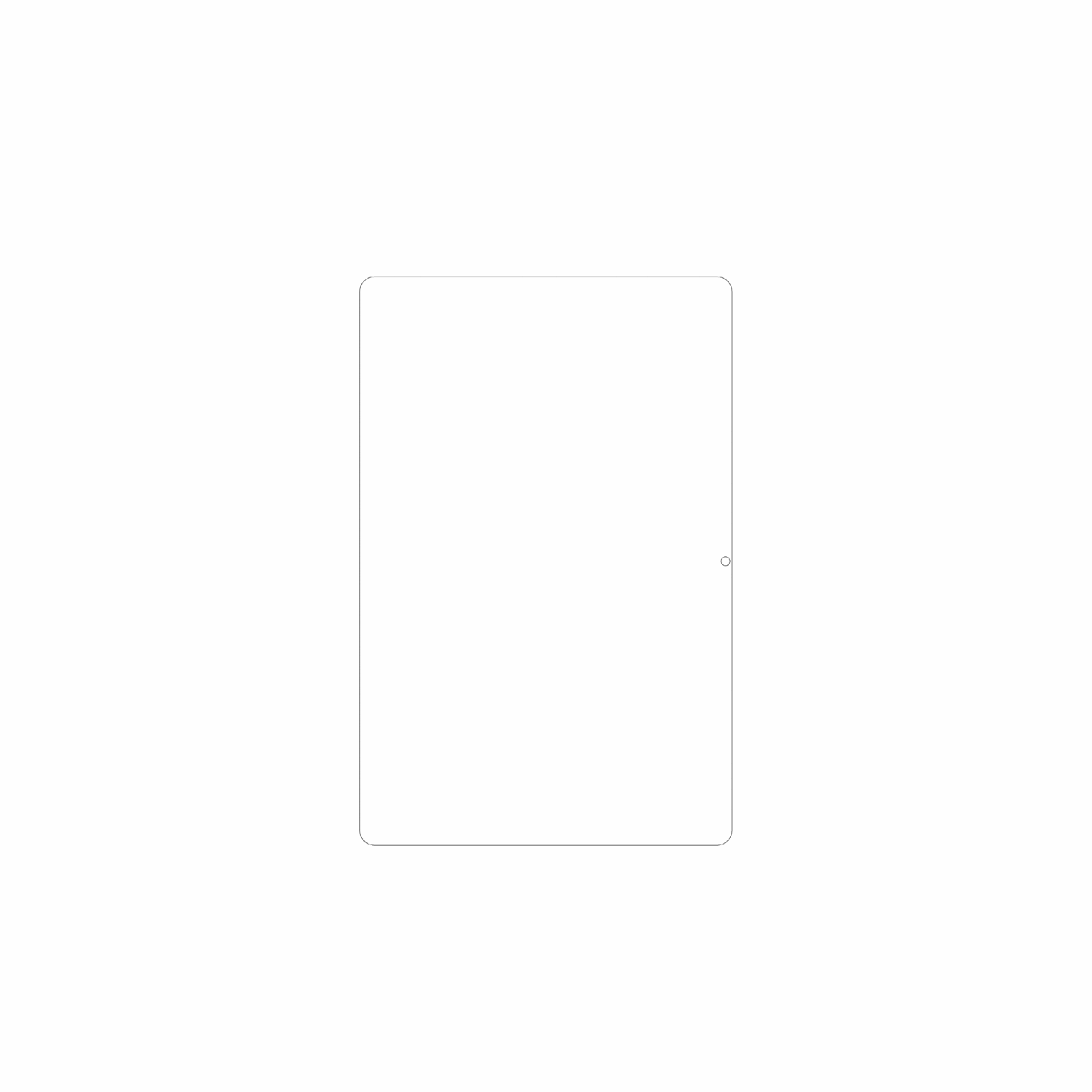dipos Displayschutz für Digma Pro Hit 104, mattierte Oberfläche, geringe Dicke und perfekte Passform