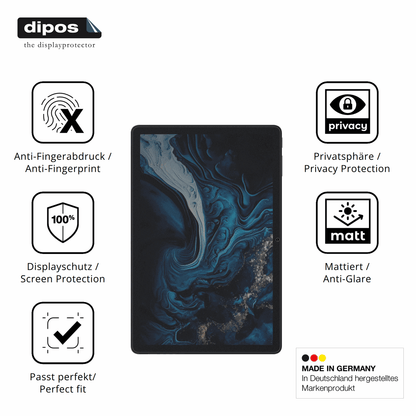 Privatsphäre-Schutz durch Sichtschutz-Folie passend zugeschnitten für Digma Pro Hit 106