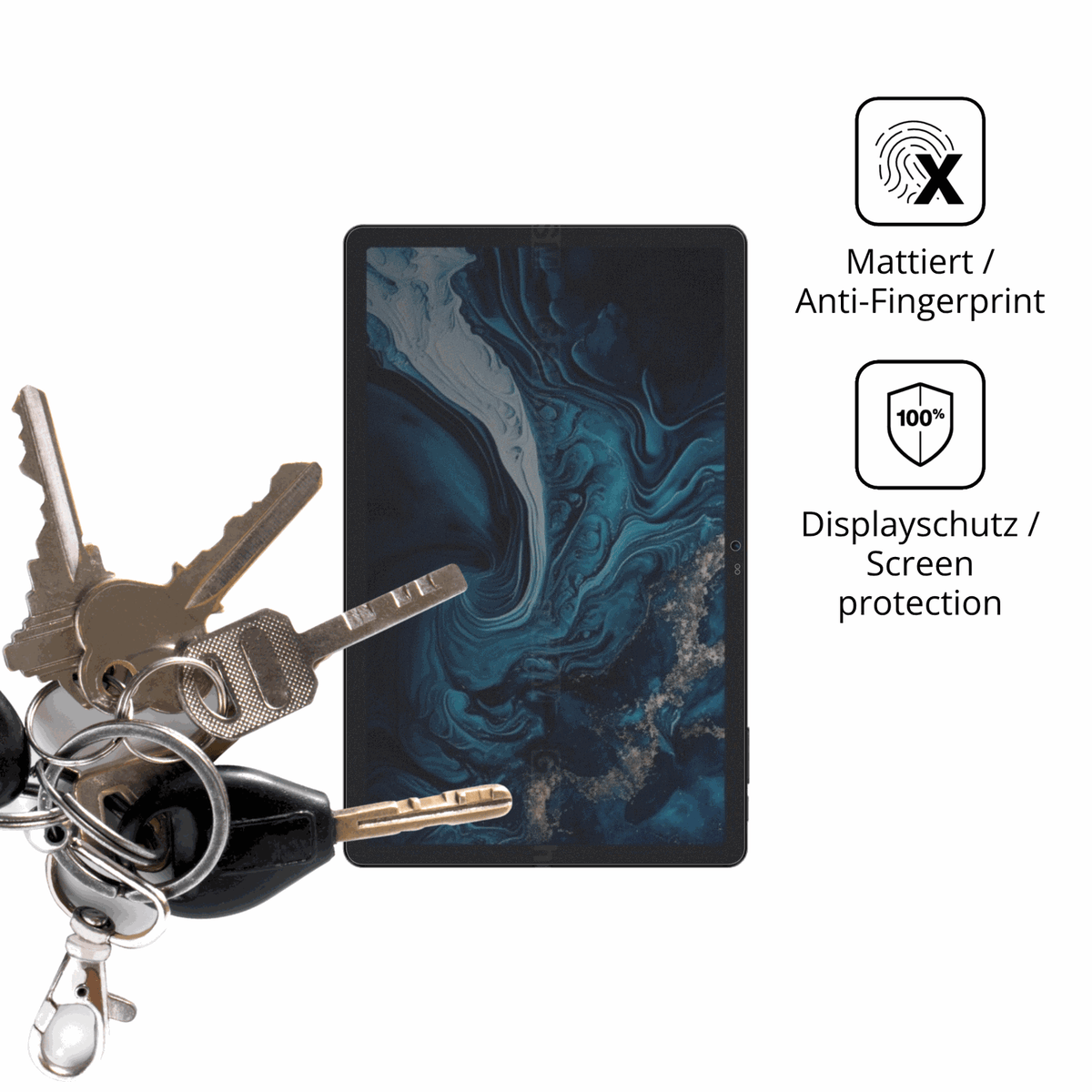 Blickschutzfolie für Digma Pro Prime 18 11 Zoll matt Schutzfolie Privacy