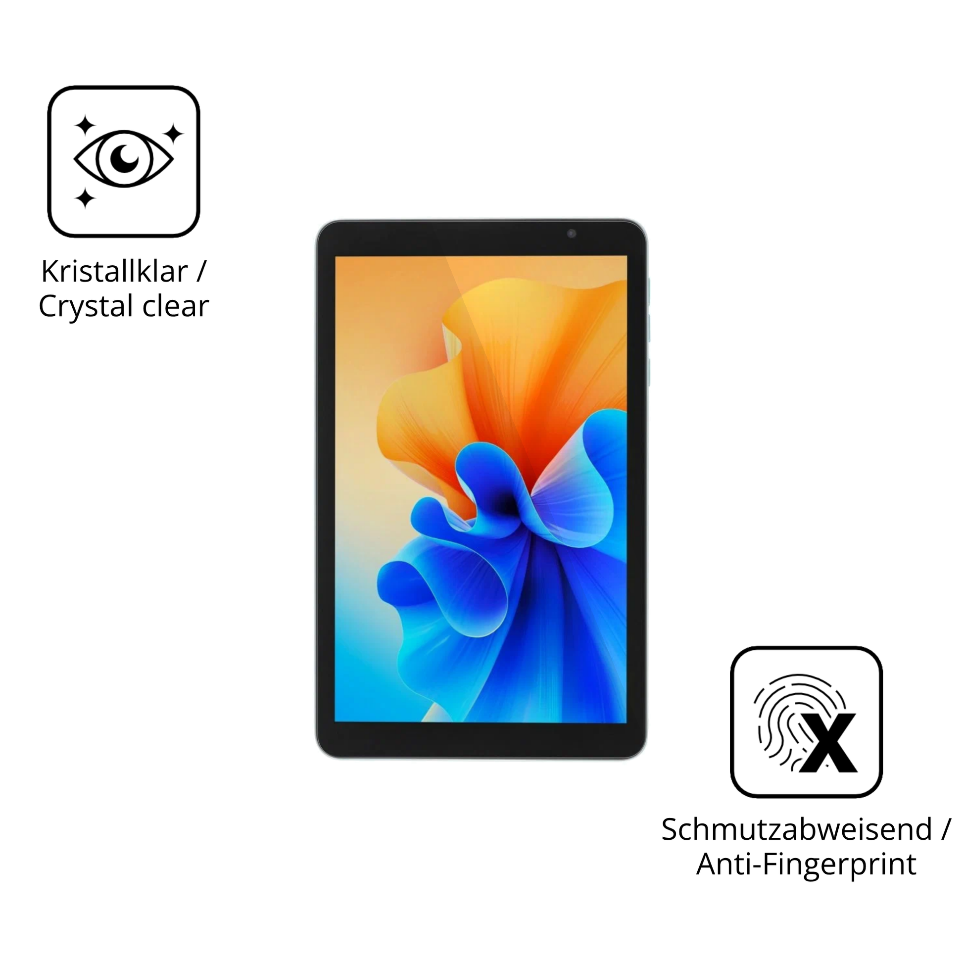 Flexible TPU-Folie passend zugeschnitten für Digma Q8, vollständige Abdeckung