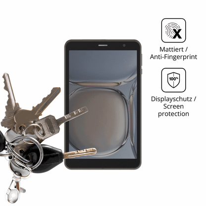 dipos Displayschutz für Digma R8, mattierte Oberfläche, Blickschutzfilter und perfekter Passform