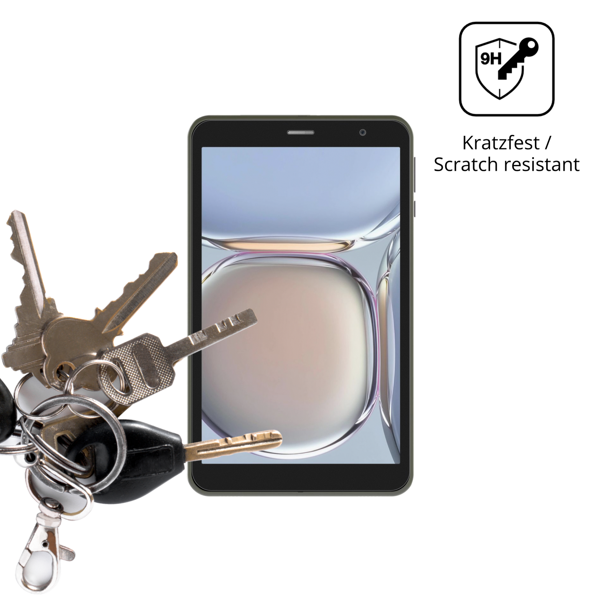 dipos Displayschutz für Digma R8, mattierte Oberfläche, robuste Festigkeit und perfekte Passform